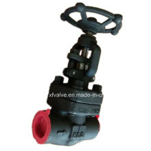 API602 geschmiedetem Kohlenstoffstahl A105 Gewinde Ende NPT Globe Valve